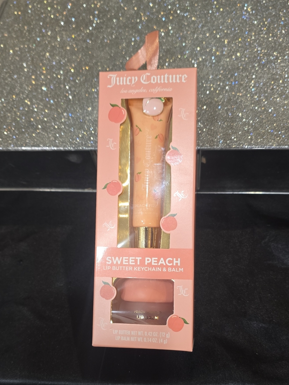 Juicy Couture Sweet Peach Lip Butter Keychain &  Balm Set - Picture 4 of 6